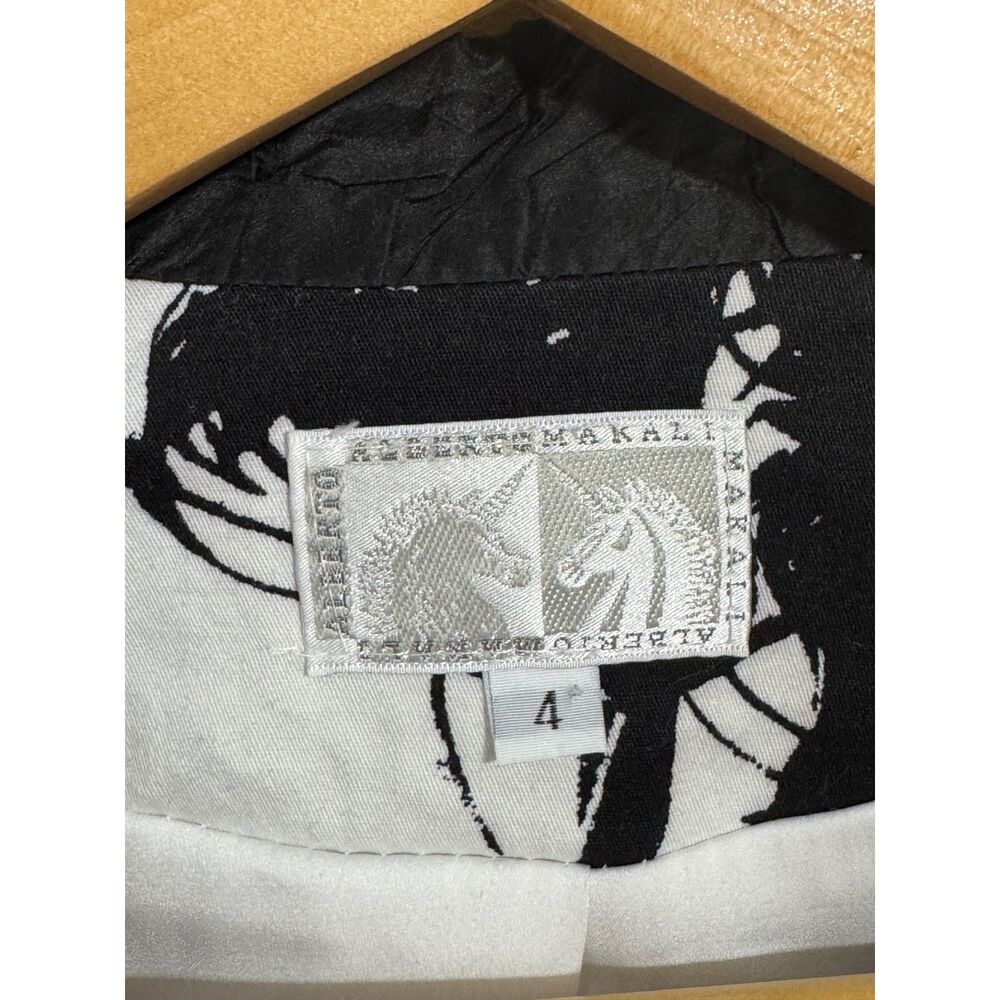 Alberto Makali abstract print art to wear blazer size 4 - Picture 5 of 9